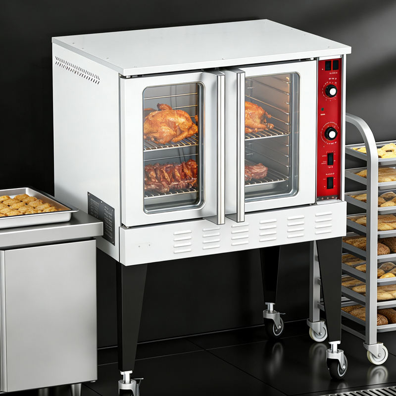 (LLEGANDO 15 DE SEPTIEMBRE) Horno Industrial de Convección a Gas 110V con Ruedas HSD-101G