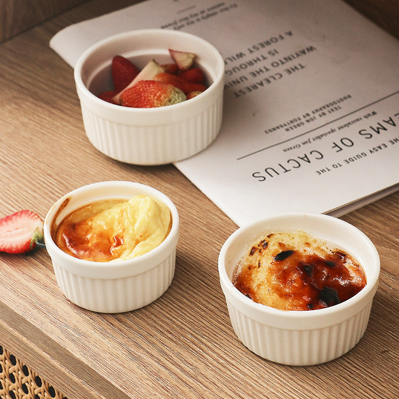 (LLEGANDO 19 DE JUNIO) Ramekin de Cerámica Blanco (4oz  701901) (6oz 701902) (8oz 701903) (12oz 701904)