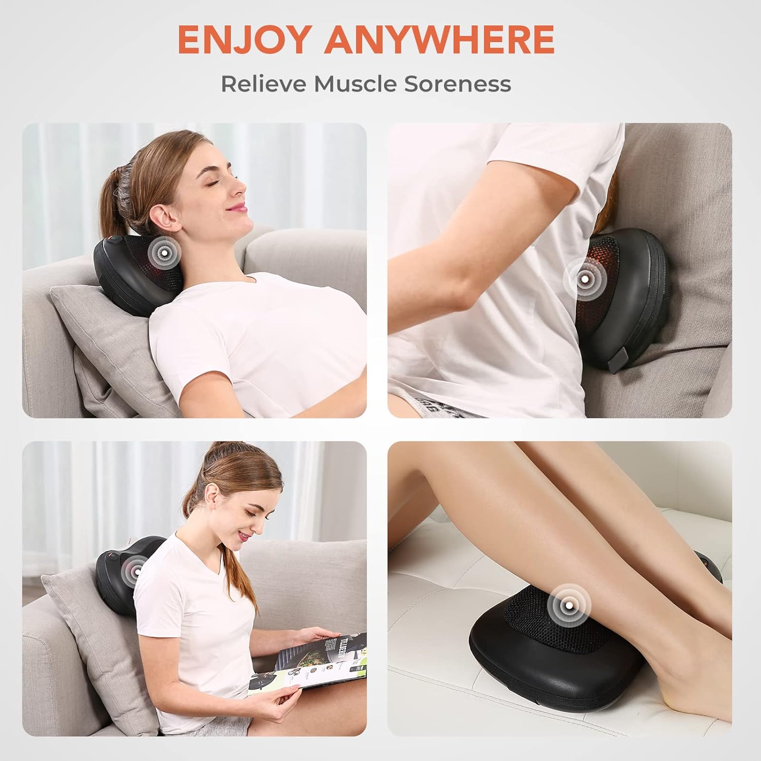 Almohada Masajeador Eléctrico ZN-420 Masaje. Selecto