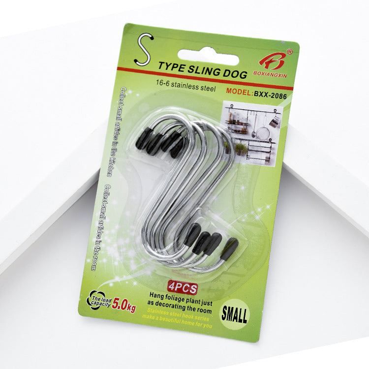 (LLEGANDO 7 DE AGOSTO) Ganchos Multiusos Tipo "S" de Acero Inoxidable | Set de 3 Unidades | Soporta hasta 15 kg |89490