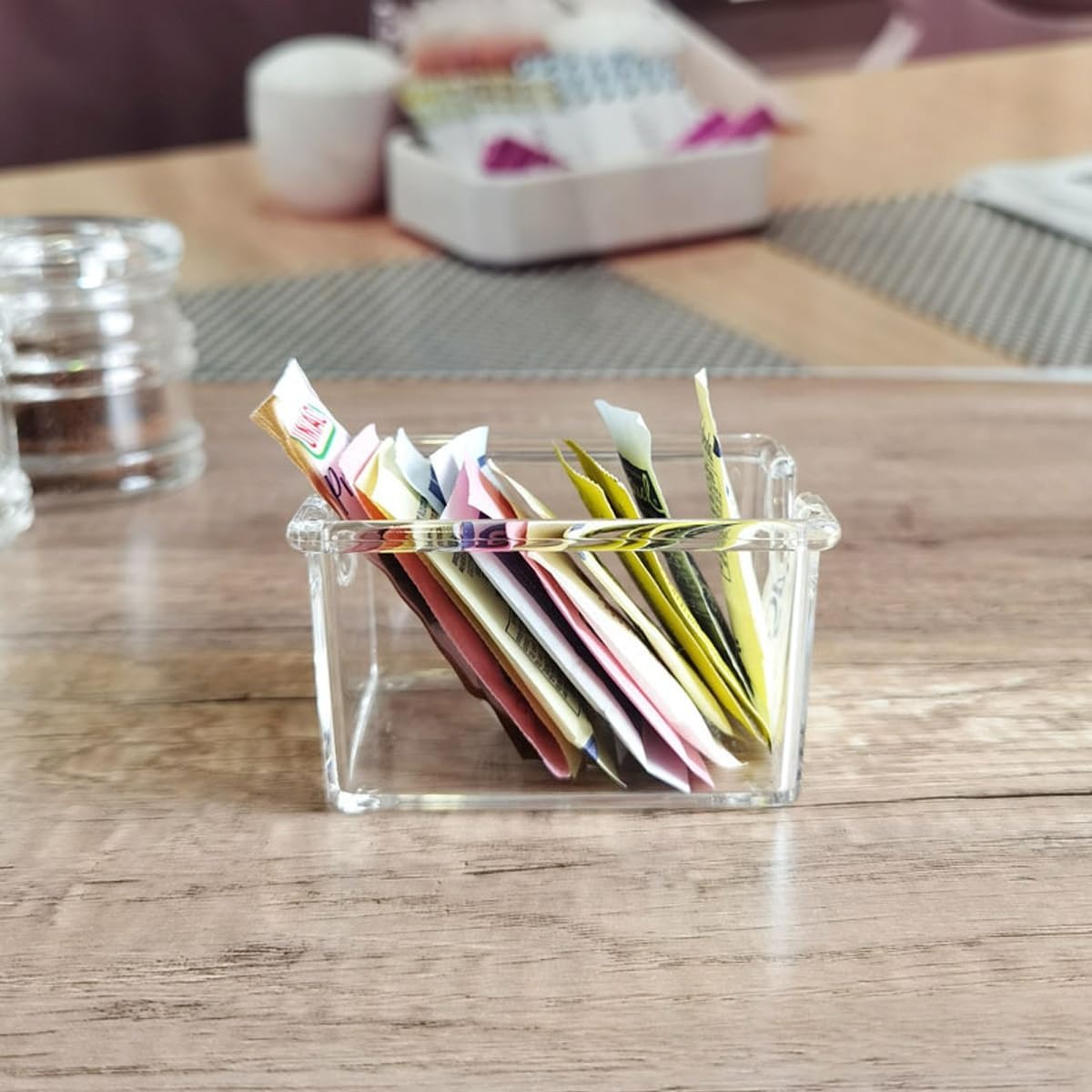 (LLEGANDO 28 DE ENERO) Soporte para Sobres de Azúcar en Acrílico Transparente 98901