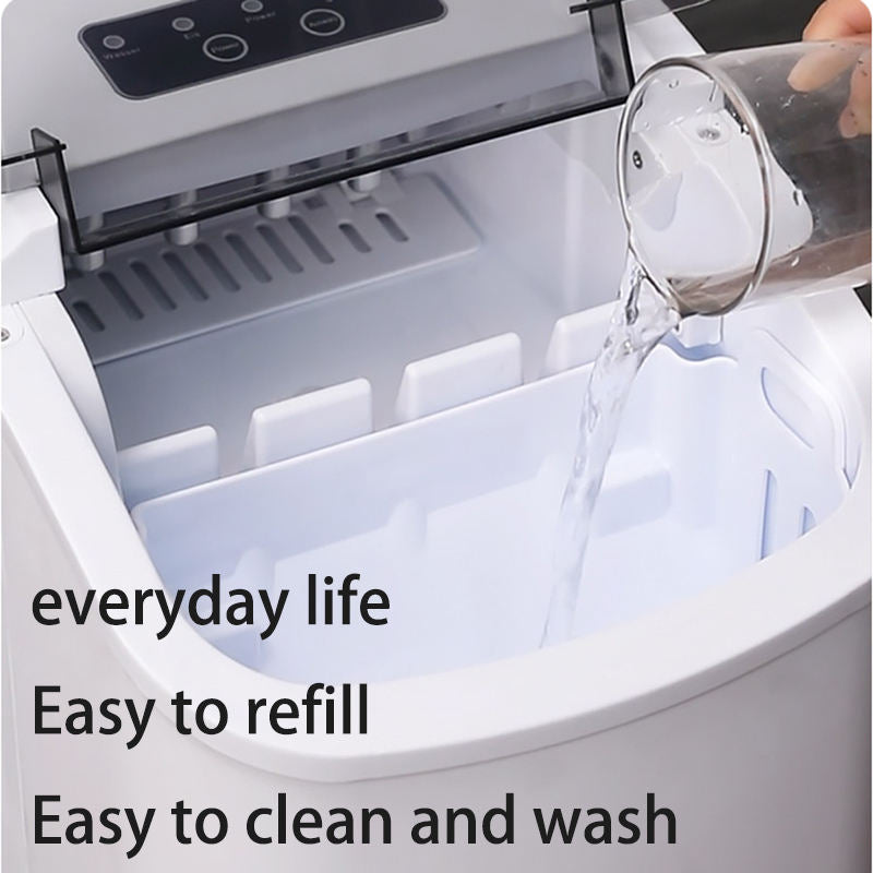 Máquina de Hielo Portátil Eléctrica 1.5L Blanco Homestar HS-Z6Y1W