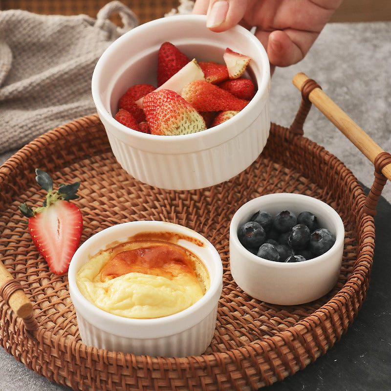 (LLEGANDO 19 DE JUNIO) Ramekin de Cerámica Blanco (4oz  701901) (6oz 701902) (8oz 701903) (12oz 701904)