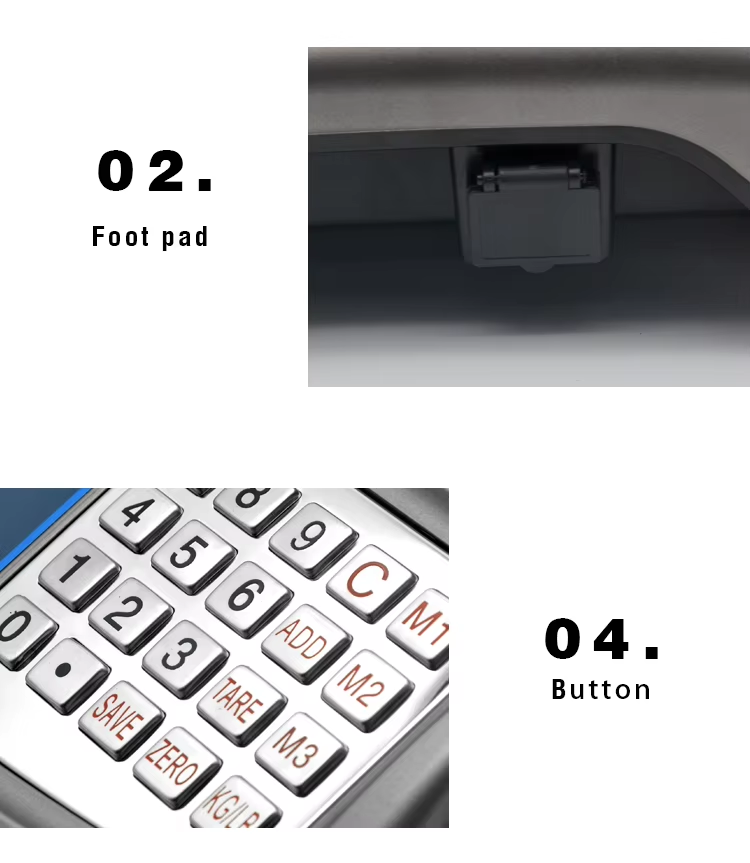 Balanza Digital con Pantalla LED 40kg con Calculadora de Precio Recargable F1976