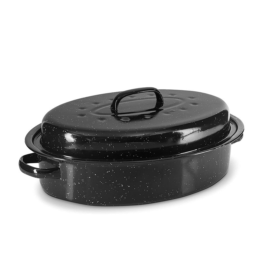 Cacerola con Tapa Esmaltado 3.6L 14.6"x5" LHC-9864