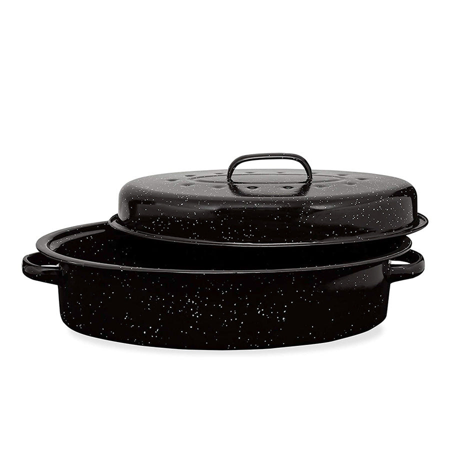 Cacerola con Tapa Esmaltado 3.6L 14.6"x5" LHC-9864