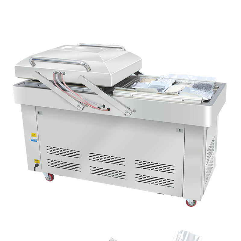 (LLEGANDO 30 DE MARZO) Máquina de Sellado al Vacío con Ruedas 400mm 220V/60Hz de Doble Lado para Sellar DZ400/2B Sellador al vacio. empacadora al vacio.