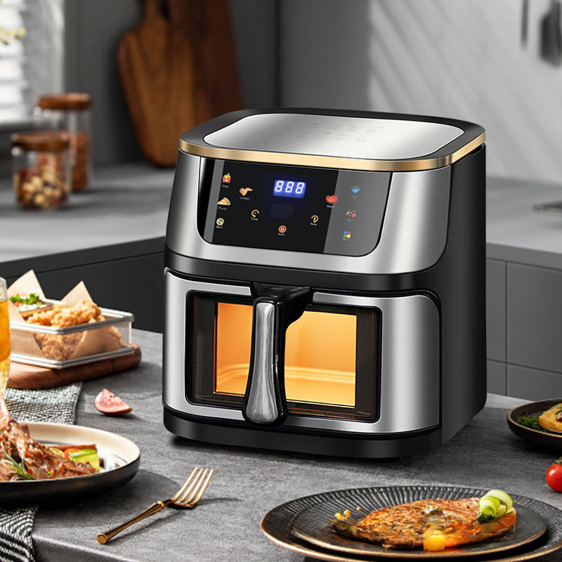 (LLEGANDO 27 DE MARZO) Freidora de Aire 8L Negro Digital Homestar HS-213