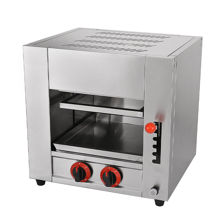 Salamandra de 2 Quemadores a Gas HGS-M12 Gratinar. Tostar. Asar. Calentar. Selecto