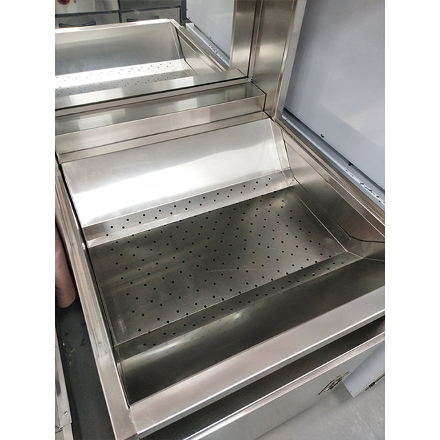 Calentador de Papas Fritas con 1 Gavetero en Acero Inoxidable 60x70x150cm HCW-9