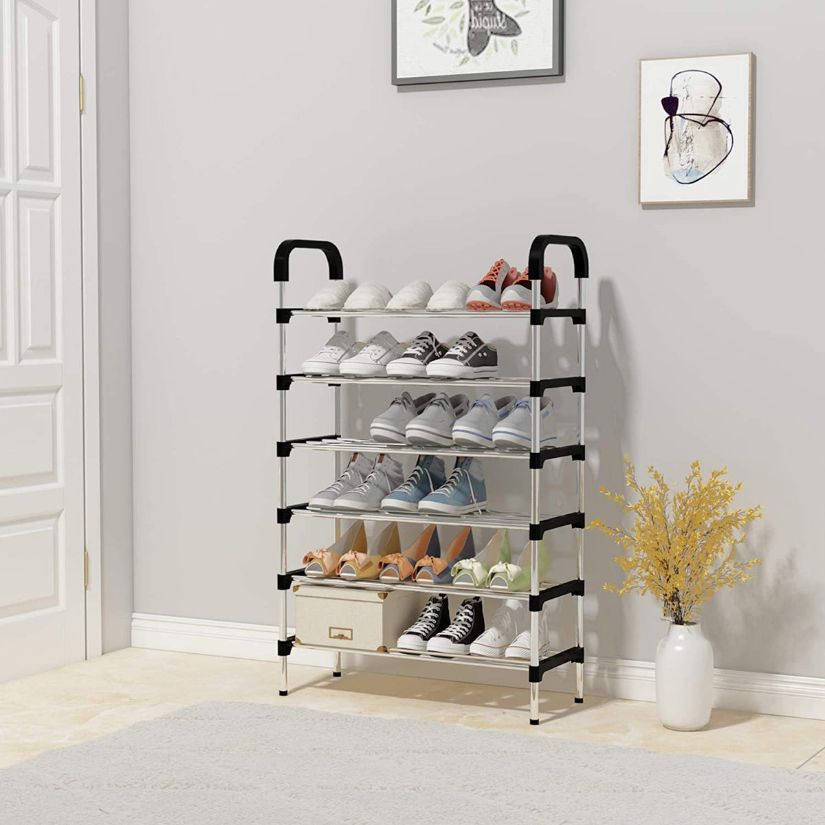 Zapatero Organizador de Zapatos de 6 Niveles 57x26x105cm NVL26106051