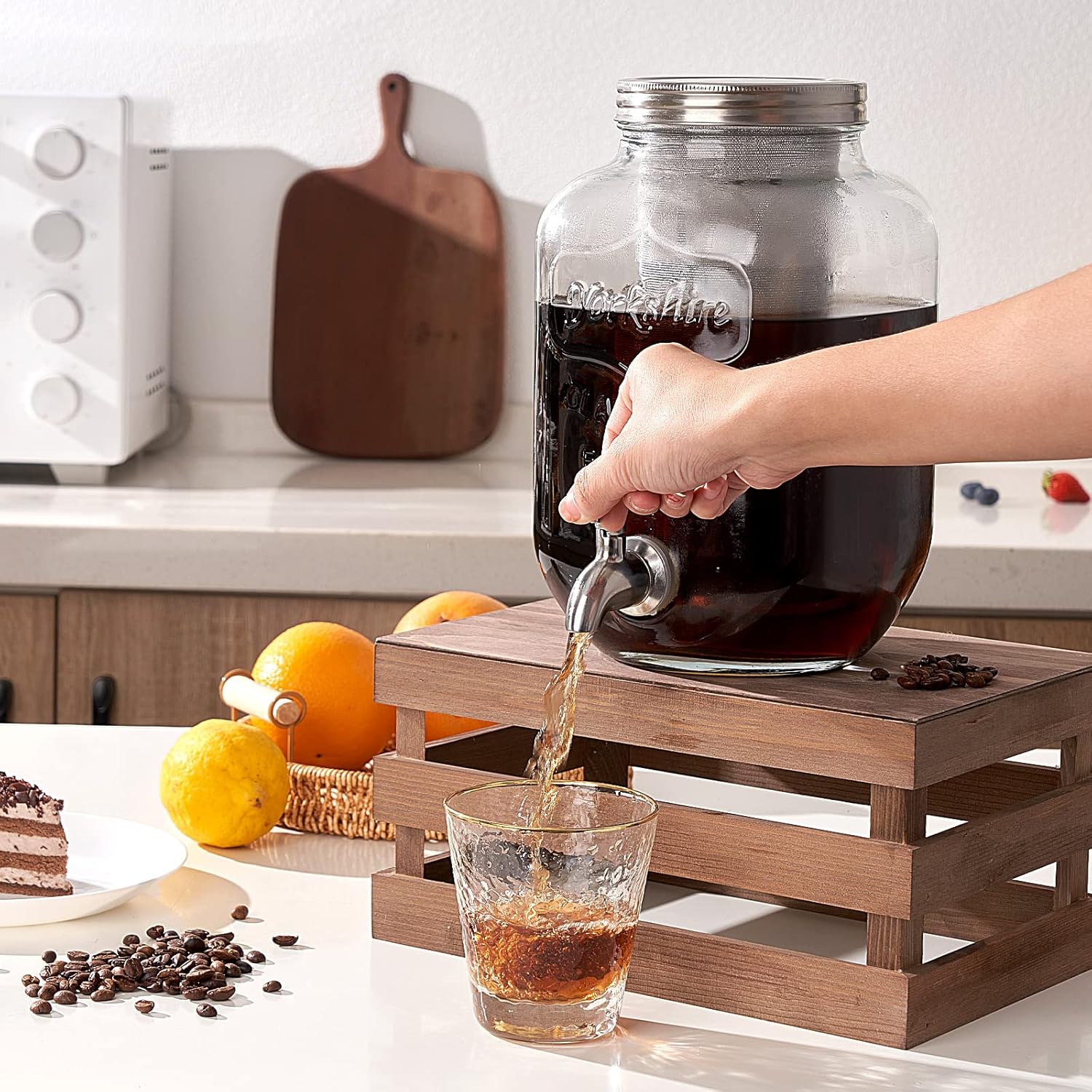 Envase de Vidrio con Dispensador 5L 27x16.5cm 401440