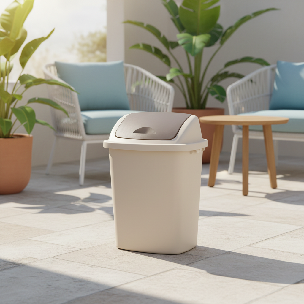 Basurero Tinaco Plástico 50L para Basura 2 Colores Disponible 6150 Selecto