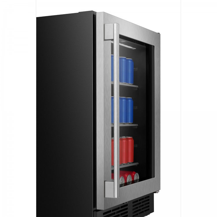 Enfriador de Bebidas Refrigeradora Nevera Mini Bar Hisense HBC164N6SS 5.4 Pies Cúbicos | Capacidad para 164 Latas | Acero Inoxidable | Wi-Fi