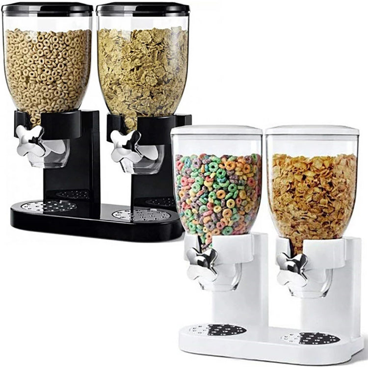 Dispensador de Cereales o Granos de 2 Cabezales Blanco o Negro 89377