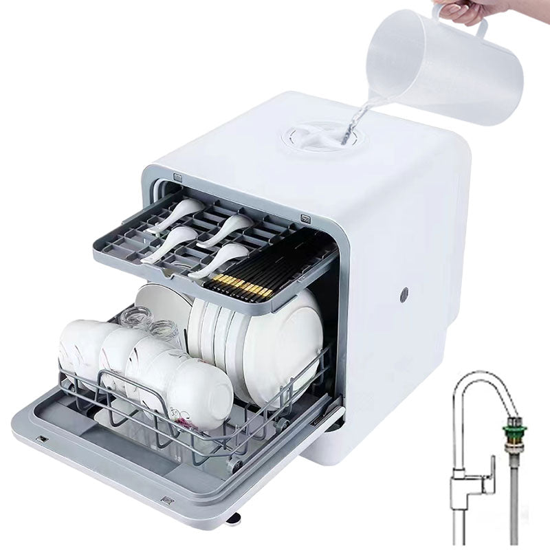(LLEGANDO 27 DE MARZO) Lavavajillas Compacto Portátil. Dishwasher De Mesa 110V. 1000W Lavaplatos Con 4 Modos De Lavado. Lava platos. Portátil. Homestar HS-J06