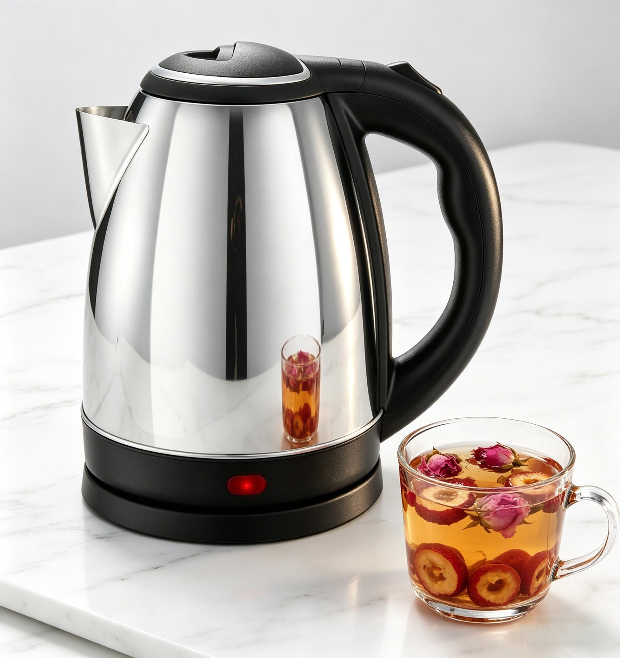Tetera de Agua Eléctrica 1.8L Acero Inoxidable 1200W Oasis OA-604