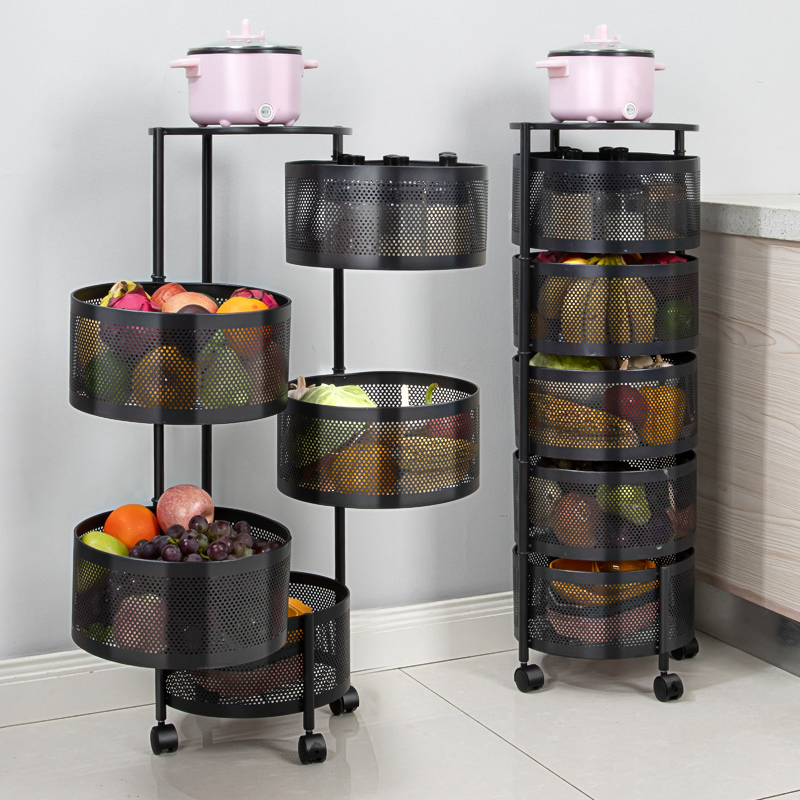 (LLEGANDO 27 DE MARZO) Organizador de Metal Negro para Cocina Multiuso con Rueditas 87x30cm LHC-9819