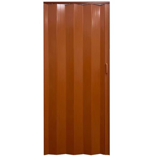 Puerta de PVC Plegable Tipo Acordeón Color Nuez Chocolate 203x81cm 136-1002