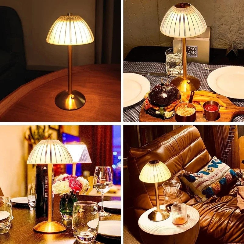 Lámpara de Mesa para Restaurantes Recargable 3 Tonos MRK-TL-1001