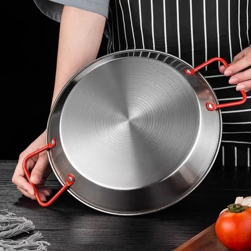 (LLEGANDO 30 DE SEPT) Sartén para Paella de Acero Inoxidable SS201 | 4 Tamaños Disponibles | 21cm 230101 | 25cm 230102 | 31.5cm 230103 | 35cm 230104
