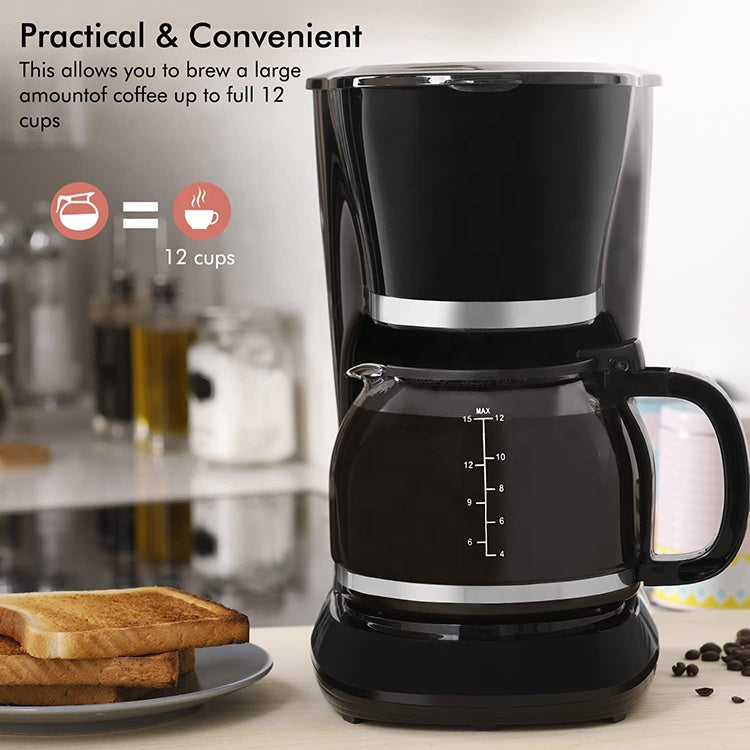 Cafetera Eléctrica de 12 Tazas 900W Homestar HM-07