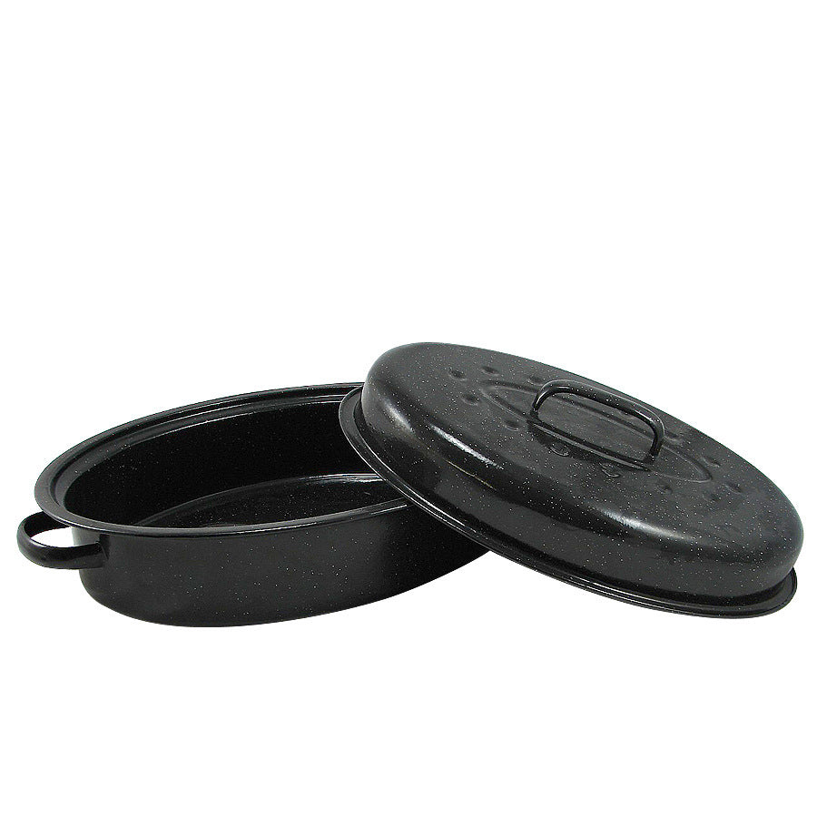 Cacerola con Tapa Esmaltado 3.6L 14.6"x5" LHC-9864