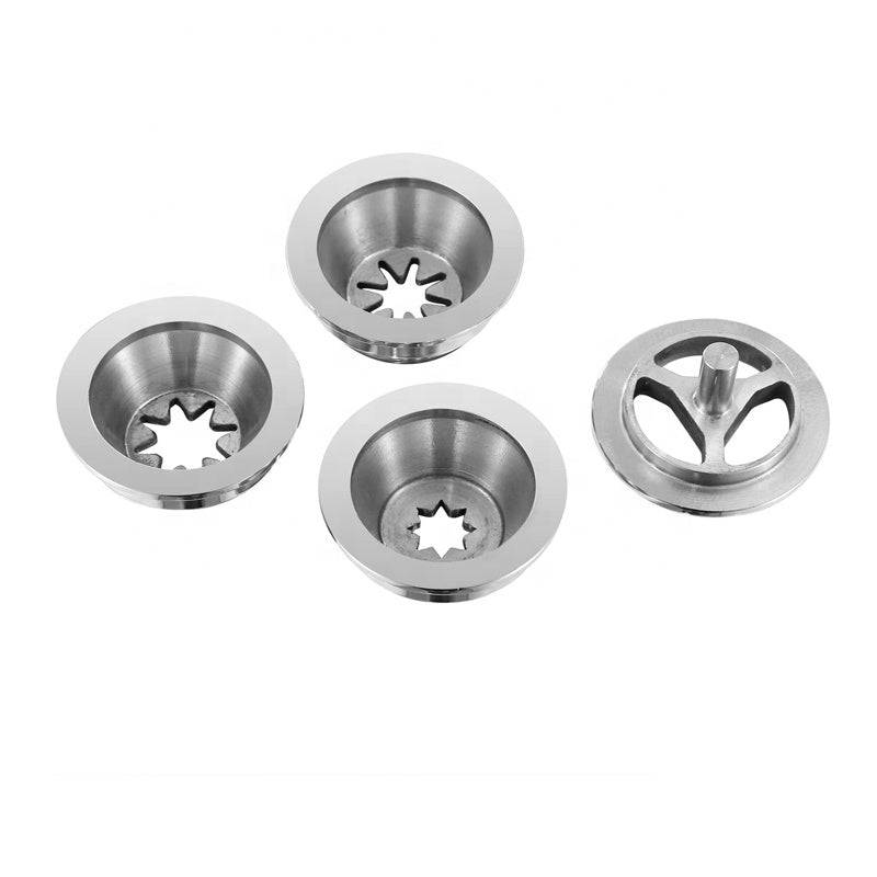 (LLEGANDO 30 DE OCTUBRE) Set de 4 Moldes Boquillas para Máquina Embutidora de Churros – Discos Intercambiables para Diferentes Formas de Churros EMB-SET4