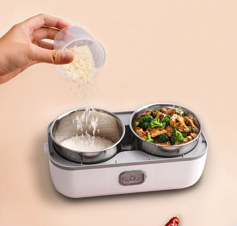 (LLEGANDO 27 DE MARZO) Lonchera Eléctrica Doble Recipiente 1.2L NS440369