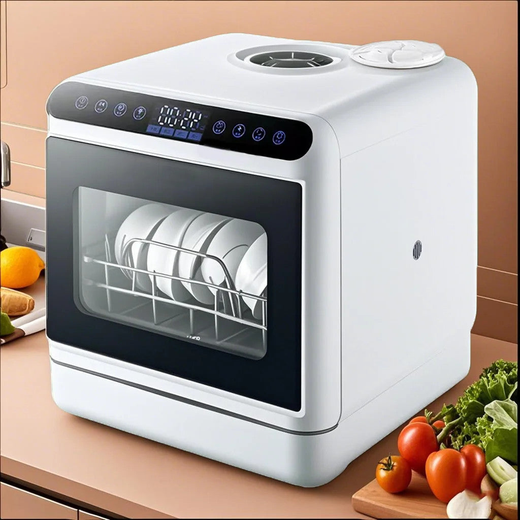 (LLEGANDO 27 DE MARZO) Lavavajillas Compacto Portátil. Dishwasher De Mesa 110V. 1000W Lavaplatos Con 4 Modos De Lavado. Lava platos. Portátil. Homestar HS-J06