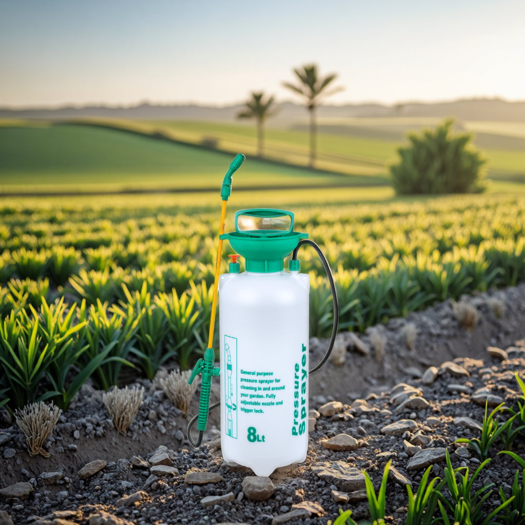 (LLEGANDO 7 DE AGOSTO) Fumigadora Manual de Presión 8 Litros | Pulverizador para Jardín, Plantas y Control de Plagas | XT-800L