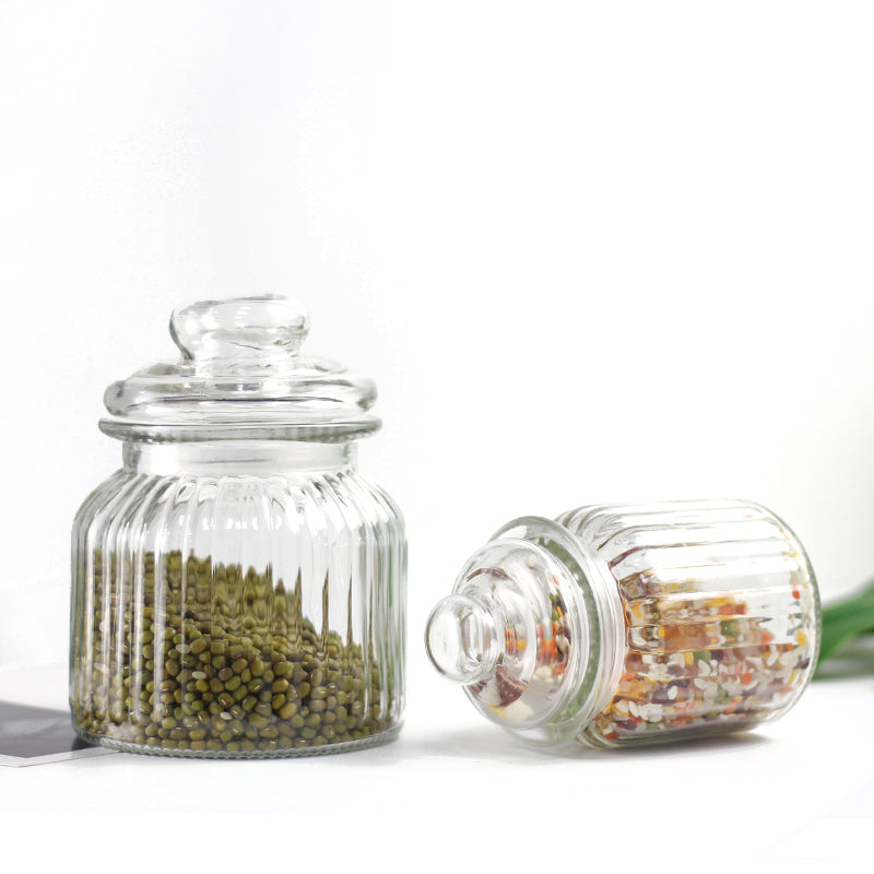 (LLEGANDO 27 DE MARZO) Envases con Tapa de Vidrio para Almacenar 600ml NS429669 Frasco.