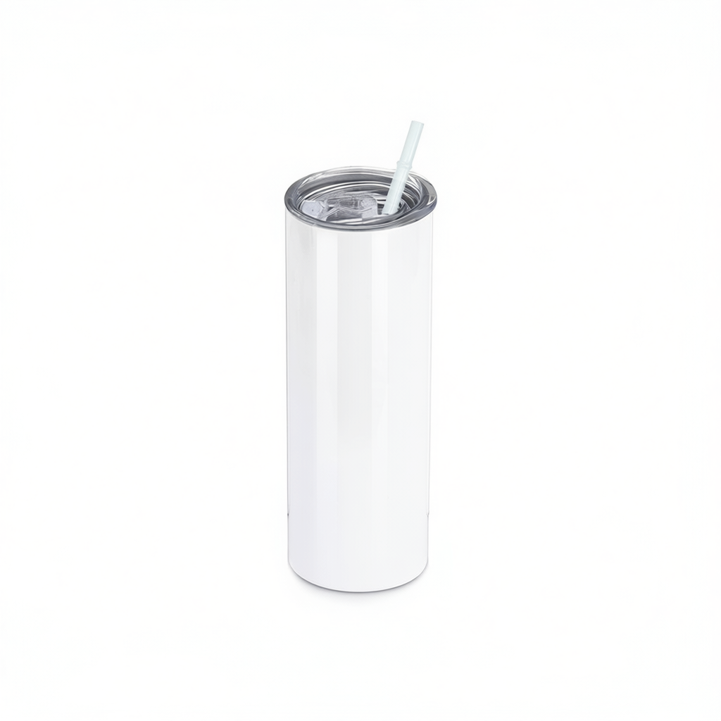 Termo de Agua con Carrizo de Metal Blanco SV-K551