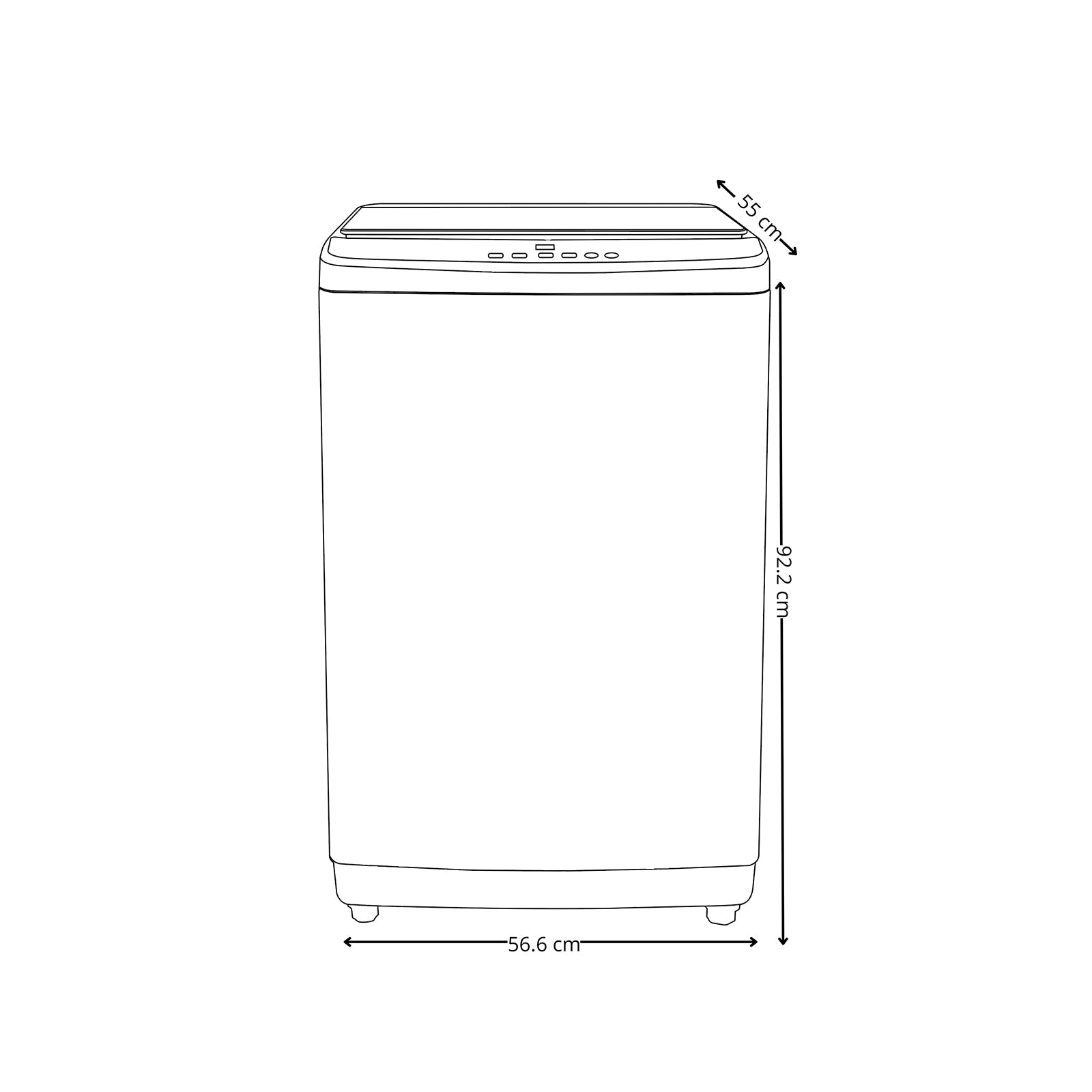 Lavadora Automática de 13.5kg/69L Drija Lavatrice 1305 DRIJA