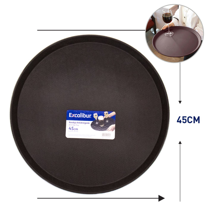 Bandeja Antideslizante Circular 45cm Excalibur M27-PTR45