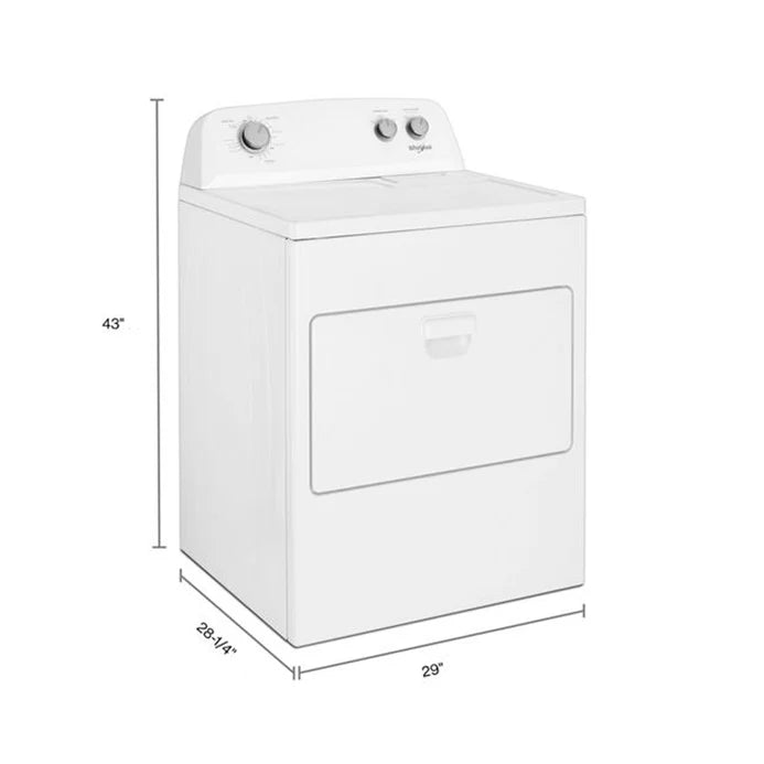 Secadora a Gas 21kg Carga Frontal con Sistema AutoDry Whirlpool WGD4850HW Whirlpool