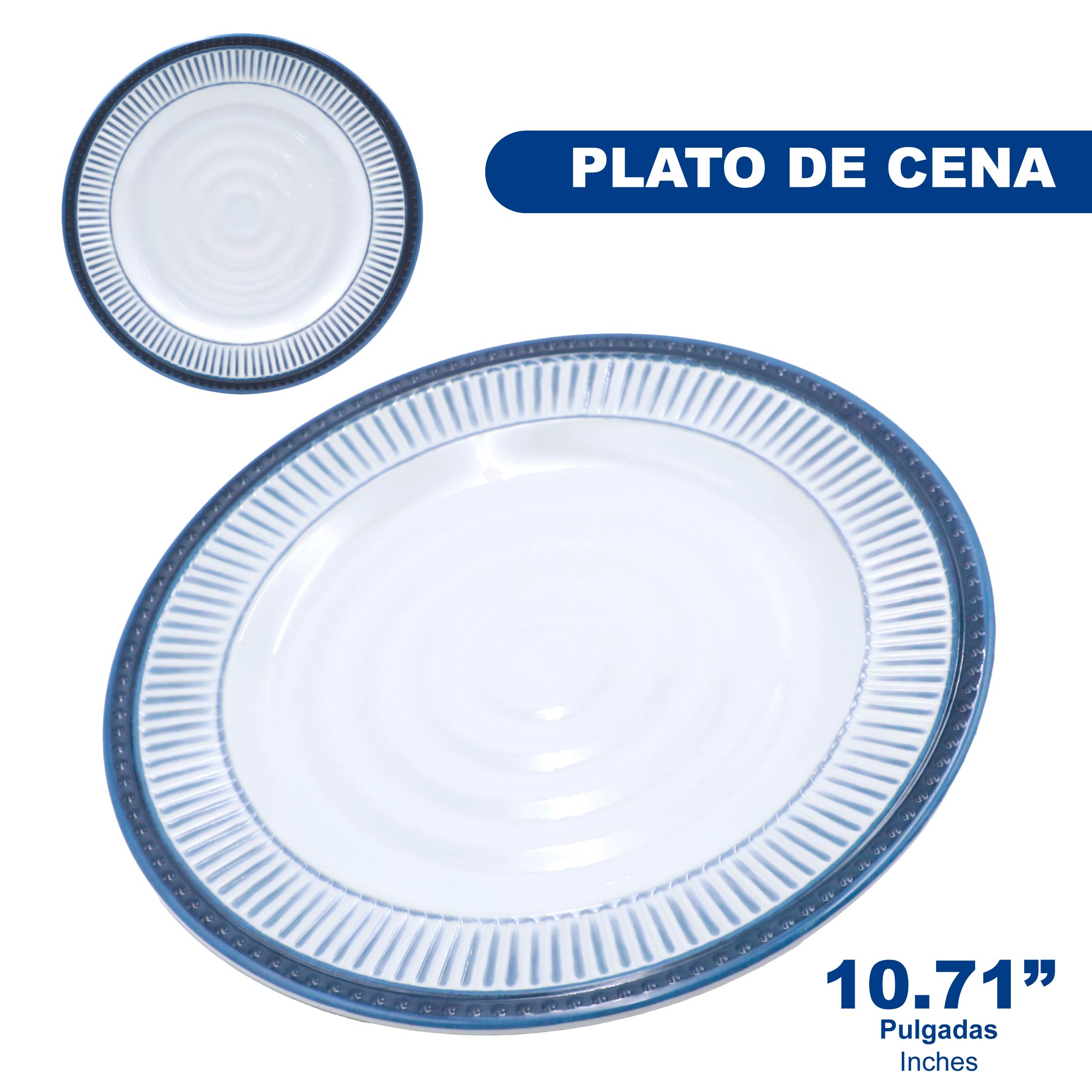 Plato de Melamina Redondo 10" ML015