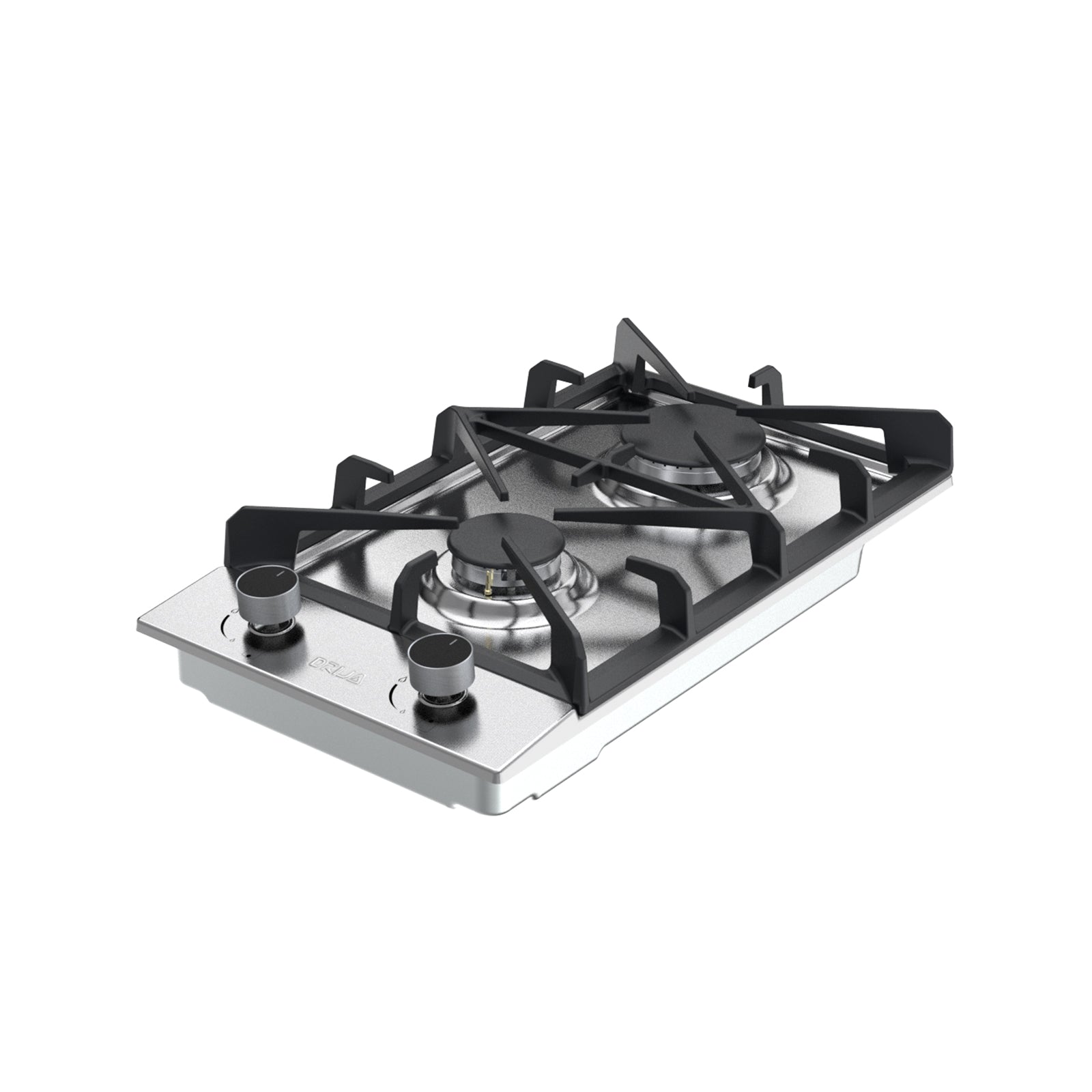 Estufa Empotrable a Gas de 2 Quemadores Acero Inoxidable Milan 30 Drija