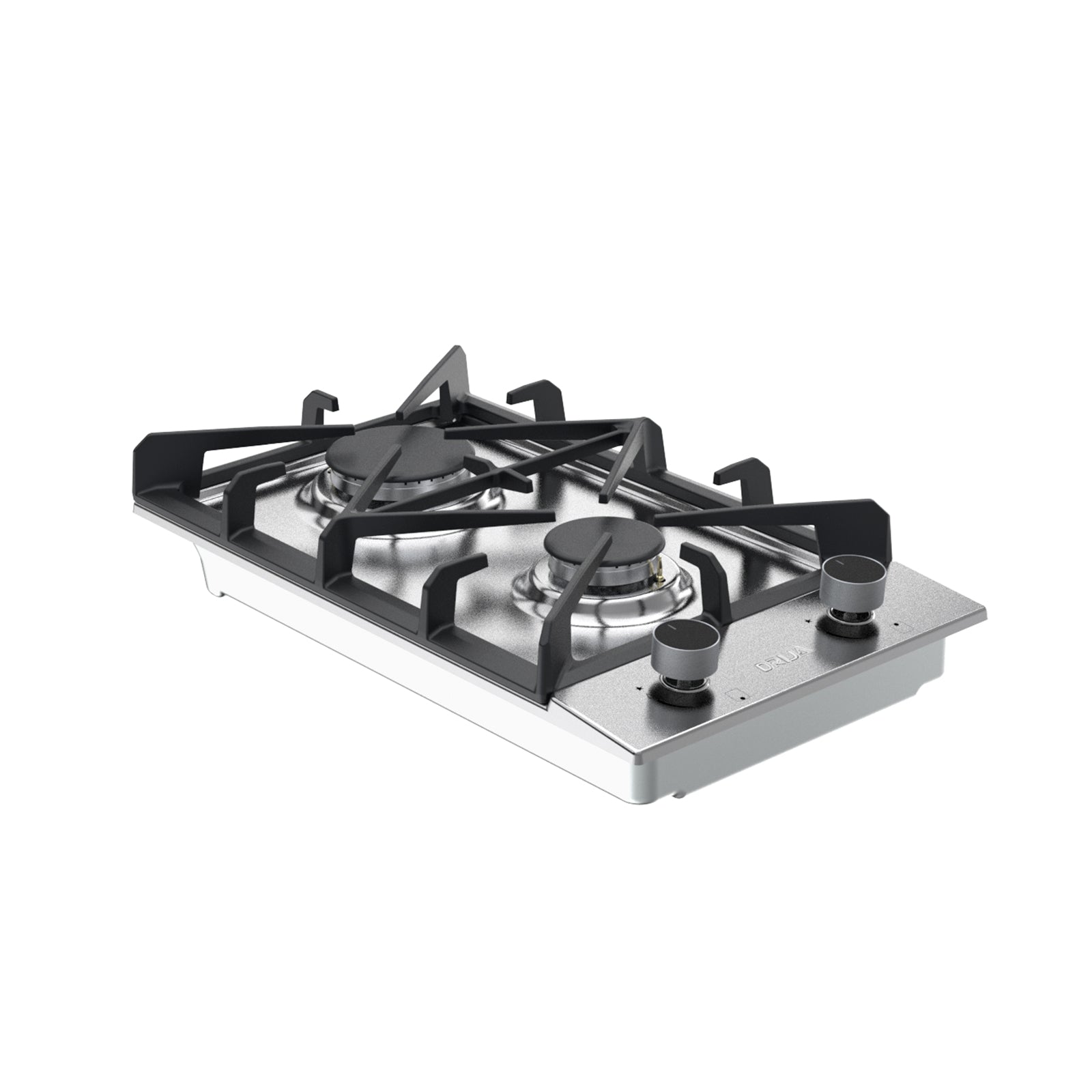 Estufa Empotrable a Gas de 2 Quemadores Acero Inoxidable Milan 30 Drija