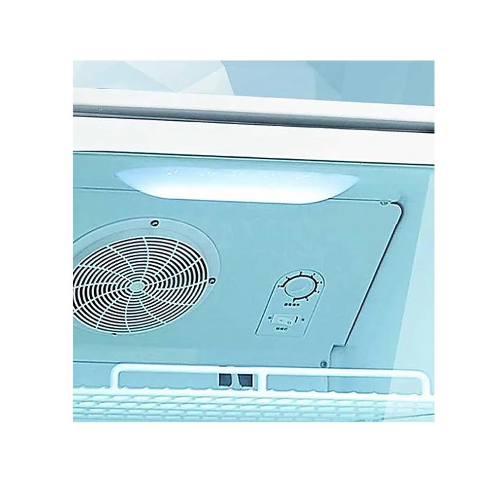 Vitrina Refrigeradora Comercial de Bebidas Mabe VM2164LB0 de 8 Pies Cúbicos (216 Litros), Puerta de Vidrio, Iluminación LED, Color Blanco