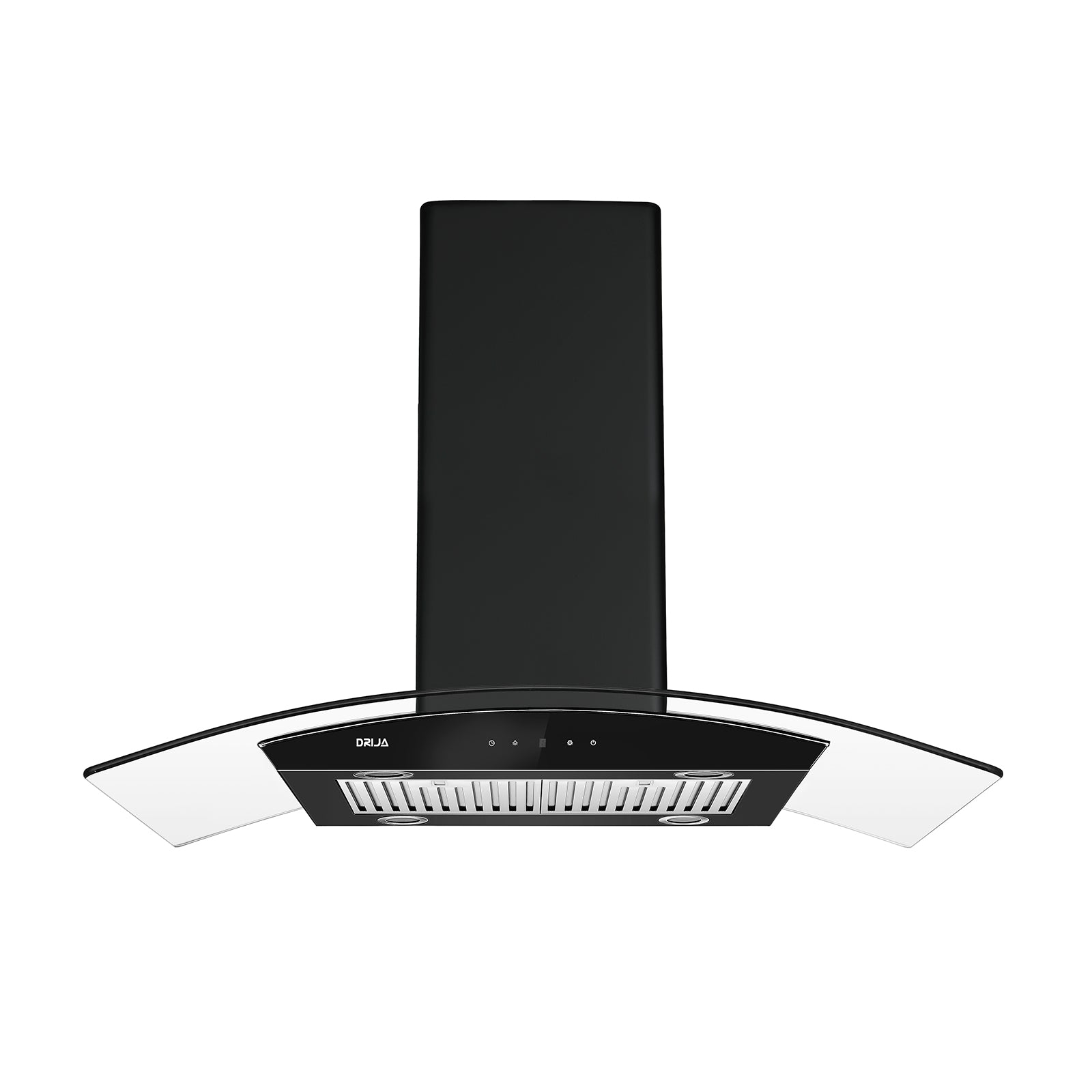 (POR PEDIDO) Extactor de Grasa Tipo Campana Prisma Isla Touch 90 Black Drija