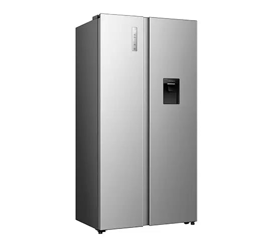 Refrigeradora Side by Side 19.1p3 con Dispensador de Agua Inverter Hisense RS3P558NMCB Nevera.