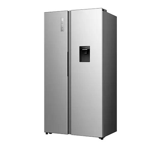 Refrigeradora Side by Side 19.1p3 con Dispensador de Agua Inverter Hisense RS3P558NMCB Nevera.