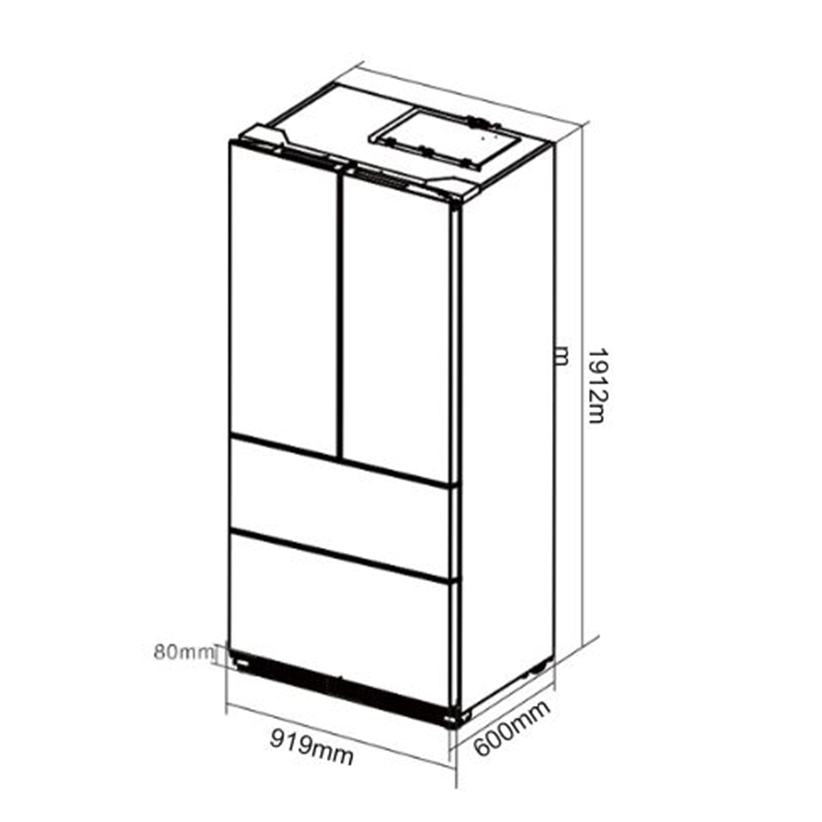 (POR PEDIDO) Refrigeradora French Door de Acero Inoxidable Negro 18.1p3/522L Drija DARK-I 18FD4P