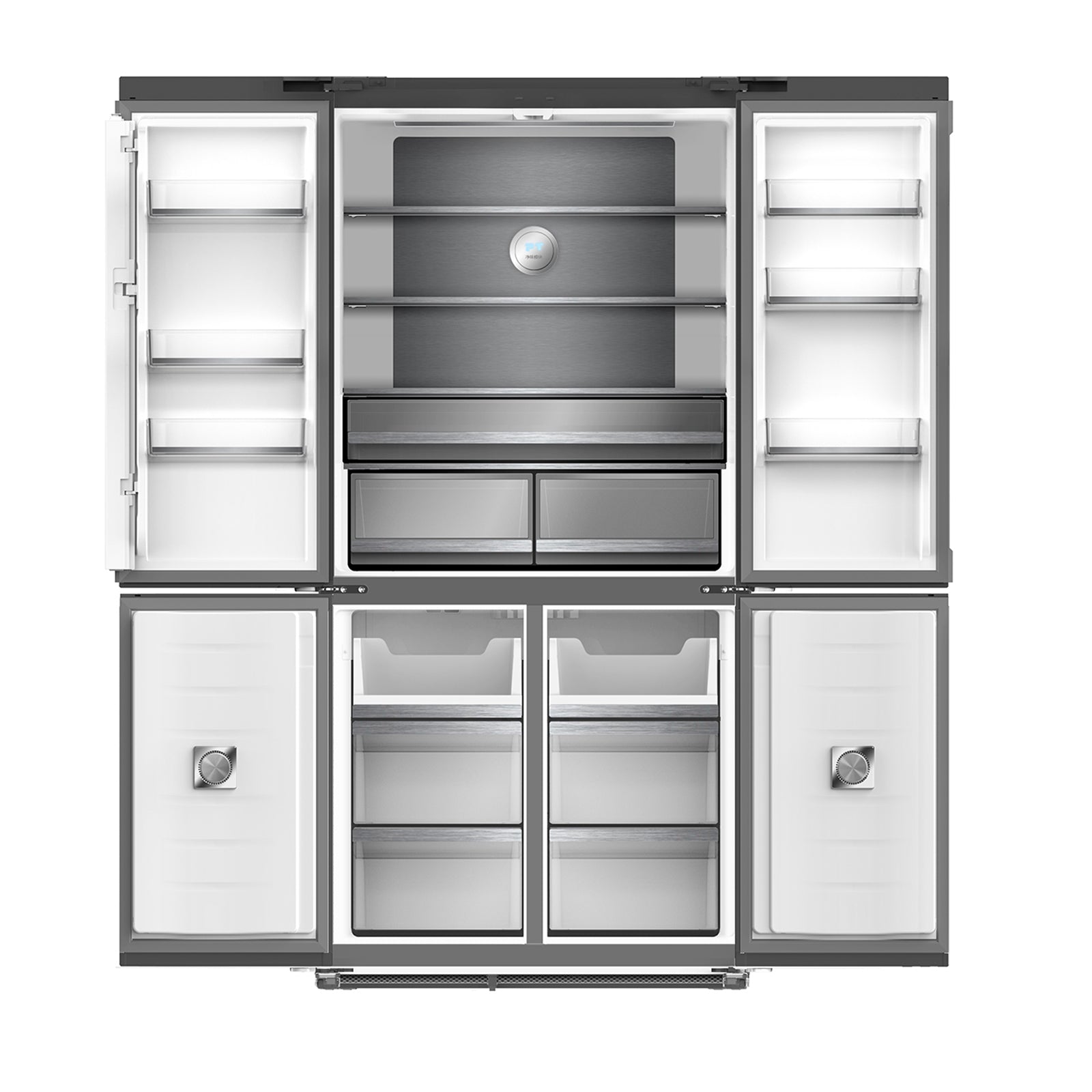 (POR PEDIDO) Refrigeradora Side by Side 18.4p3/522L Vidrio Negro Drija GLASS-B 18CD4P