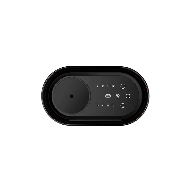 (LLEGANDO 19 DE JUNIO) Difusor de Aromas de Aceites Esenciales 60ml para Área de 50m2 con Reloj Diseño Moderno Negro A-T370