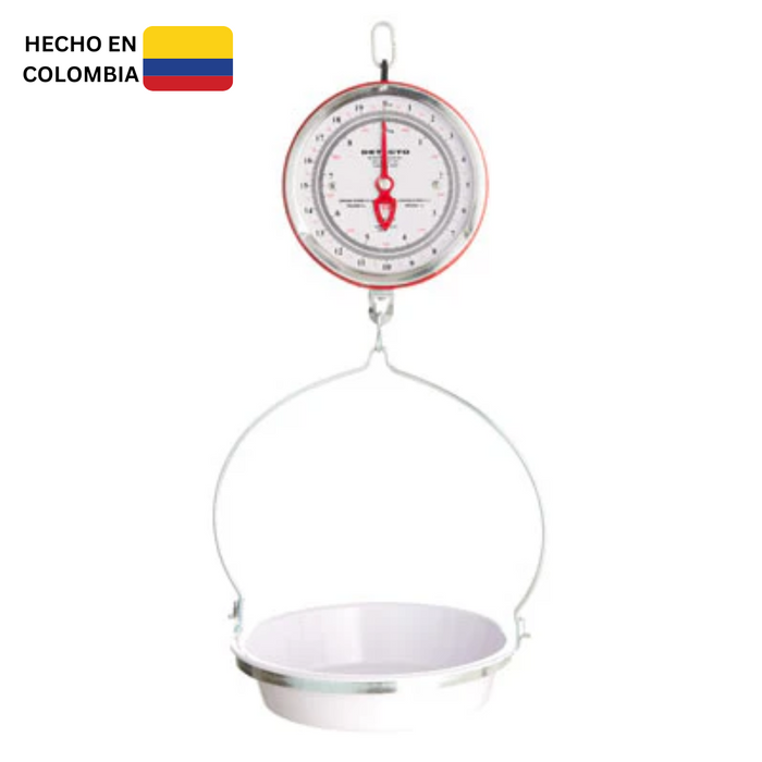 Balanza de Colgar Detecto 20kg/40lb con Platón de Aluminio