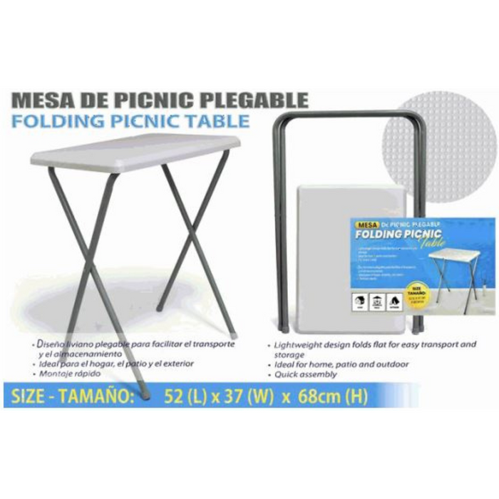 Mesa Plegable Plástico 52*37*68cm BSL-101