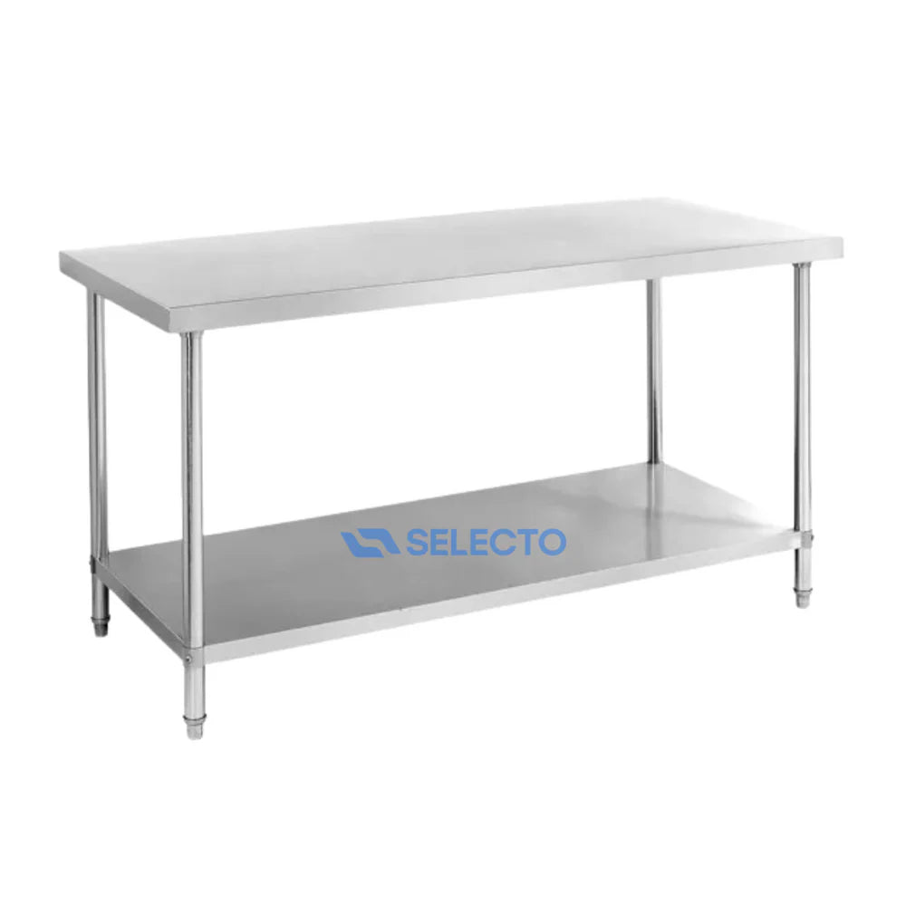 (LLEGANDO 6 DE ABRIL) Mesa de Trabajo de Acero Inoxidable de 2 Niveles 1800*600*800mm 302209