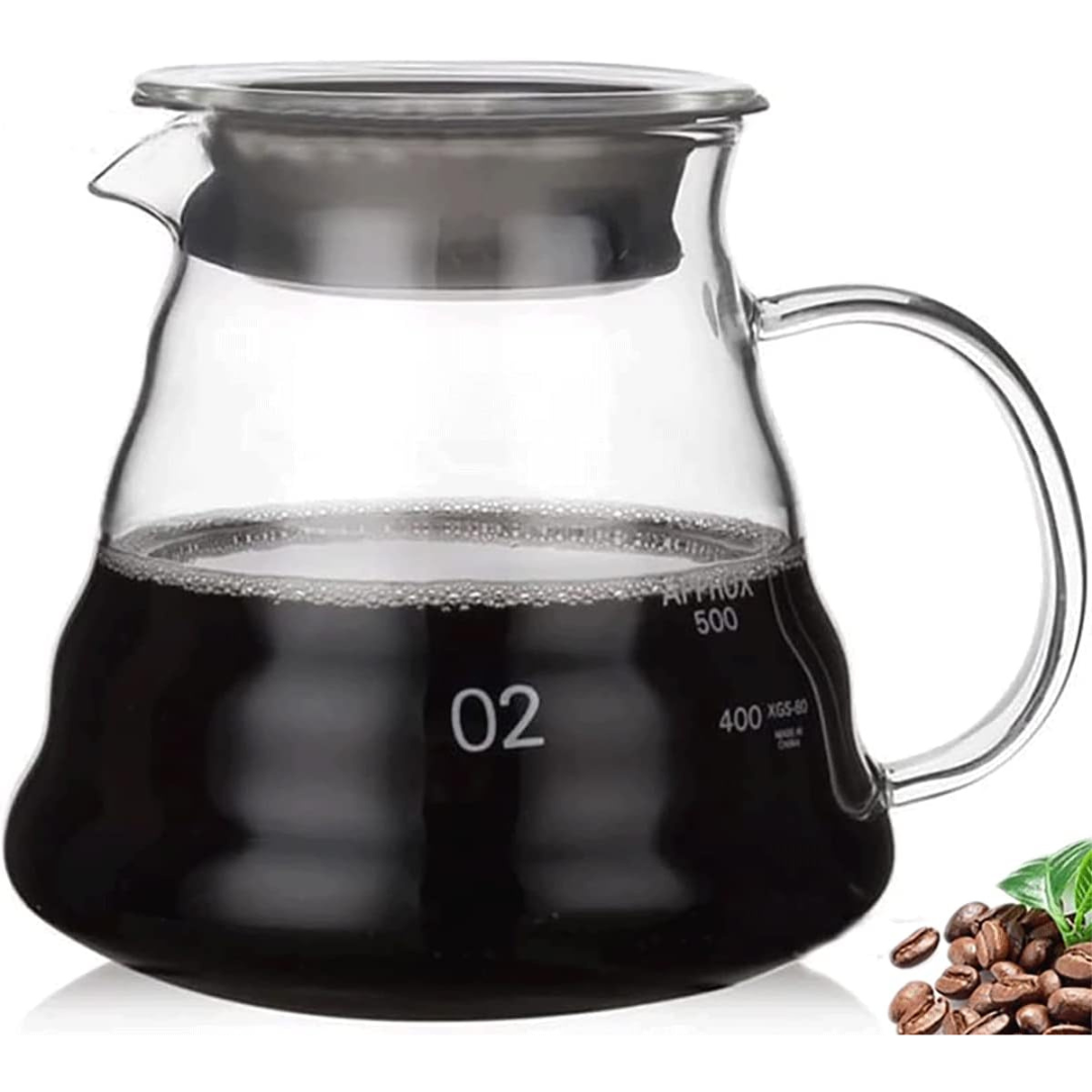 Servidor de Café de Vidrio Transparente 600ml XGS-60